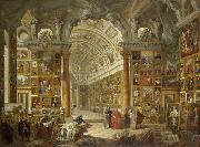 Giovanni Paolo Pannini Interior of a Picture Gallery with the Collection of Cardinal Silvio Valenti Gonzaga oil on canvas